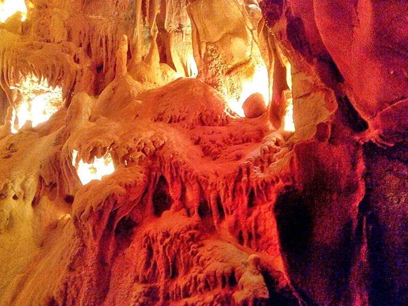 Grutas da moneda - Tonalità d'arancio in una delle grotte