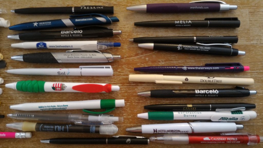 hotels pens collection