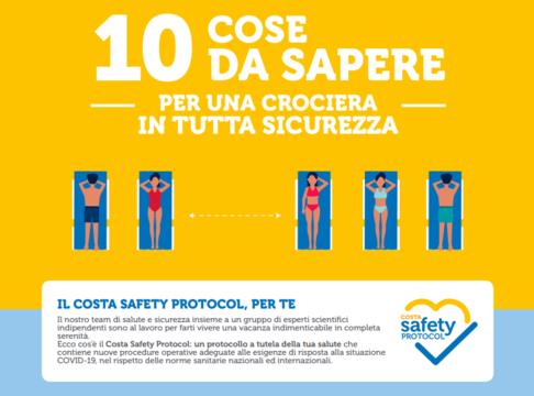 Costa Crociere presenta il  “COSTA SAFETY PROTOCOL”