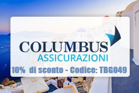 Corridoi Turistici - 10% di sconto con il codice TBG049 sulle polizze viaggio di Columbus Assicurazioni