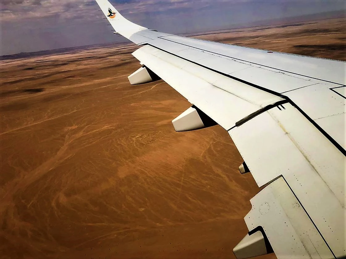 Landing in Namibia