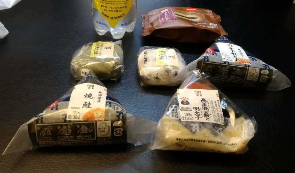 Choshoku, la colazione in Giappone - prodotti da konbini