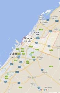 Sharjah-map