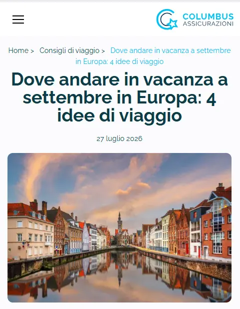 In Vacanza a Settembre in Europa dove andare In Vacanza a Settembre in Europa