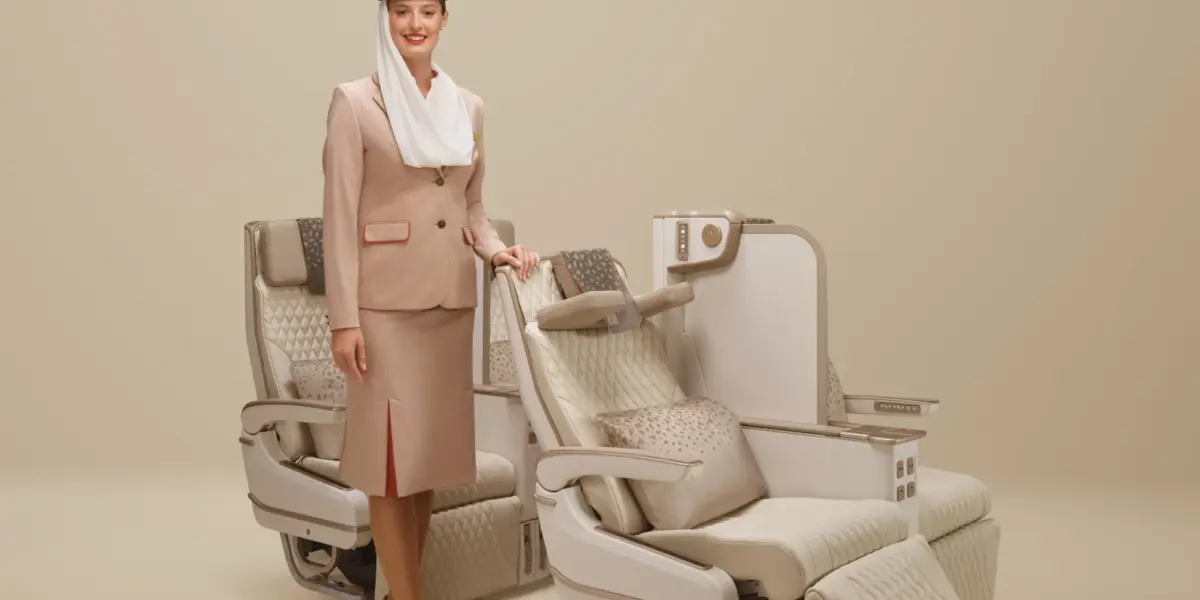 la nuova premium economy di emirates in anteprima ATM Dubai